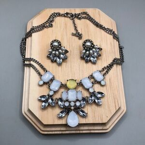 𝅺Curated bundle dressy glam costume statement style jewelry set bejeweled.
